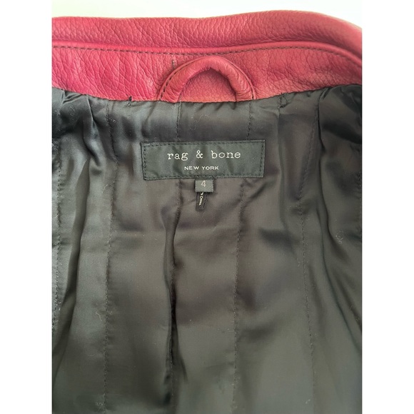 RAG & BONE Minerva ‘Upcycled’ Leather Jacket - Picture 5 of 8